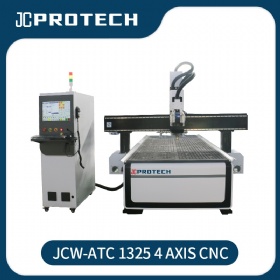 4 Axis Cnc Router ATC Machine with Spindle Swing Function